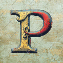 Load image into Gallery viewer, Bright Bold Colourful Vintage Typography Carnival Alphabets Circus Letter Arts Png Graphics Instant Download