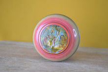 Load image into Gallery viewer, Vintage Indian round bamboo trinket jewellery storage box, Hindu God Theme