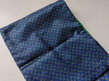 Load image into Gallery viewer, Vintage C&A Canda Scarf Green  Blue Patterned 100% Polyester 132cm Long UK Made
