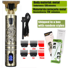 Load image into Gallery viewer, T9 Hair Clipper Repair Beard Shaving Body Hair Trimmer Clippers Electric Machine Men Haircut Machine 0mm Barber Shaver