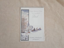 Load image into Gallery viewer, Vintage Christmas Greeting Card – Happy Christmas Wishes to a Wonderful Dad – Ne