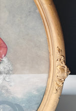 Load image into Gallery viewer, Vintage Oval Framed Arthur Devis Print Boy with Dog Antique Gilt Frame 48cm