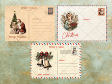 Load image into Gallery viewer, Vintage Christmas Clipart Bundle Vintage Christmas PNG Junk Journal Digital Planner Collage Image Christmas Sublimation Christmas 52 images