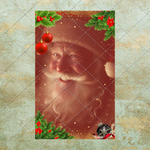Load image into Gallery viewer, Santa Claus digital Father Christmas prints Winter Postcards Journaling printable Instant Digital Download JPEG PDF Images 12 Designs