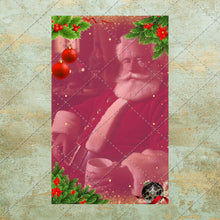 Load image into Gallery viewer, Santa Claus digital Father Christmas prints Winter Postcards Journaling printable Instant Digital Download JPEG PDF Images 12 Designs
