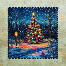Load image into Gallery viewer, Christmas Vintage Postage Stamp Clipart Bundle - 36 PNG Images Santa Claus, Reindeer, Christmas Tree Gingerbread Man Holiday Art DIY Crafts