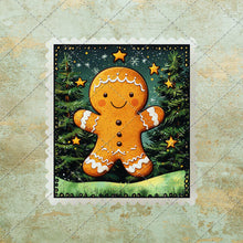 Load image into Gallery viewer, Christmas Vintage Postage Stamp Clipart Bundle - 36 PNG Images Santa Claus, Reindeer, Christmas Tree Gingerbread Man Holiday Art DIY Crafts
