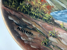 Load image into Gallery viewer, Hand Painted Zakynthos Greece Decorative Wall Plate Coastal Landscape 27cm