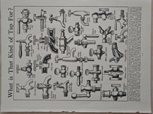 Load image into Gallery viewer, Antique Engineering Bookplate Print , Tap Illustrations, Original Page