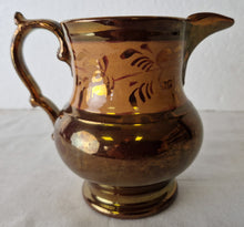 Load image into Gallery viewer, Beautiful Vintage Copper Lusterware Cream Pitcher Copper Luster Creamer Grandma's Kitchen Cottag