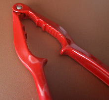 Load image into Gallery viewer, Vintage Red Colour NUT CRACKER Chrome Heavy Duty Nutcrackers Crack
