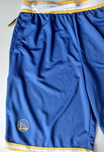 Load image into Gallery viewer, Nike Golden State Warriors NBA Basketball Shorts Blue Yellow Size XL 18-20