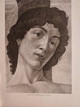 Load image into Gallery viewer, Vintage Double-Sided Art Book Plate , Head of St. Sebastian / Madonna Angels