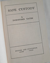 Load image into Gallery viewer, SAFE CUSTODY BY DORNFORD YATES -  HARDBACK - 1942 - REPRINT