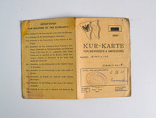 Load image into Gallery viewer, Vintage German Hotel Discount Card: Kurkarte von meiringen umgebung (Kurkarte of Meiringen surroundi