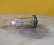 Load image into Gallery viewer, Vintage Brass Temptation Miniature Dollhouse Dome Clock Ornament (Not real clock)