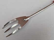 Load image into Gallery viewer, 50s 60s Vintage Retro Skyline Red Plastic Handle Kitchen Utensil Meat Fork