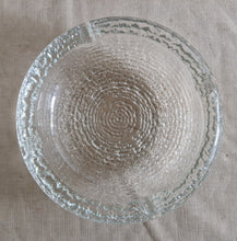 Load image into Gallery viewer, Vintage Ashtray In Glass Geometrical Layers Of Ice Patterns , France Circa 1960