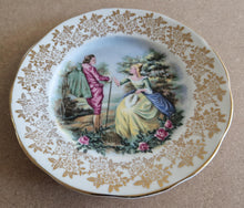 Load image into Gallery viewer, Vintage fine bone china gold pattern teacup , saucer and side plate set