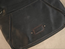 Load image into Gallery viewer, Nine West “Black In Black” Leather Boho Hobo Purse Handbag Satchel 37.5 x 35.5cm
