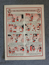 Load image into Gallery viewer, Vintage The Piggywigs on Parade Book Print Comic Illustration Page 35 x 25.5cm