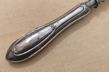 Load image into Gallery viewer, Antique Silver Plated Serving Fork – Ornate Victorian Style – Rd 105572 – 24cm Long x 5.5cm Wide
