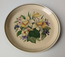 Load image into Gallery viewer, Hornsea Ebony Floral Serving Platter Tray 26cm Vintage Pottery England
