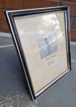 Load image into Gallery viewer, Classic Black & Silver tone finish picture frame with glass , Photo frame* free standing, 20cm x 25c