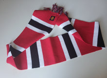 Load image into Gallery viewer, Manchester United Supporters Scarf Red Black White Football Fan Fringe 157cm