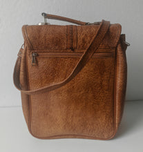 Load image into Gallery viewer, Vintage 1970s Brown Faux Leather Satchel Shoulder Bag Briefcase Retro Unisex