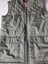 Load image into Gallery viewer, Crossfell Grenfell Mens Quilted Gilet Vest Olive Green Full Zip Size S