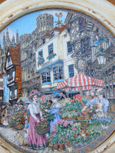 Load image into Gallery viewer, Royal Worcester Fine Bone China Cathedral Market Wall Plate Framed 28.5cm