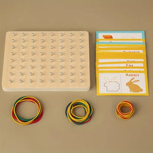 Load image into Gallery viewer, Wooden Math Pegboard Child Primary School Geometry Educational Toy