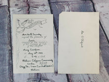 Load image into Gallery viewer, Vintage 21st Birthday Invitation Card, Bird Peace Theme, Silver white colour