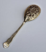 Load image into Gallery viewer, Vintage Serving Spoon, Large Berry Spoon, Gilded Bowl, EPNS Silver Plate, Ornate Handle, Floral and
