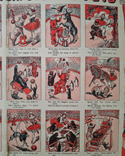 Load image into Gallery viewer, Vintage Circus Print – Jolly Joey and His Performing Pets Double Page Book Plate | 50.5 x 35 cm | An