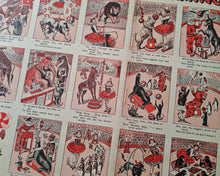 Load image into Gallery viewer, Vintage Circus Print – Jolly Joey and His Performing Pets Double Page Book Plate | 50.5 x 35 cm | An