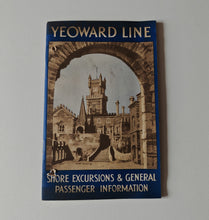 Load image into Gallery viewer, 1930s YEOWARD LINE Cruise Booklet Shore Excursions & General Passenger Informati