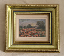 Load image into Gallery viewer, Original George V Postcard In Frame Dated 1913 with 1/2 Penny Stamp Poppy Flower