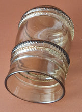 Load image into Gallery viewer, Set of 5 Fidenza Drinking Glasses Light Smoke Color 10 oz Made In Italy