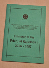 Load image into Gallery viewer, Calendar Of The Priory Of Lancashire 2006 - 2007 , Masonic Information Guide
