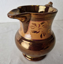 Load image into Gallery viewer, Beautiful Vintage Copper Lusterware Cream Pitcher Copper Luster Creamer Grandma's Kitchen Cottag