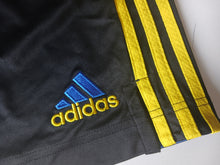 Load image into Gallery viewer, Adidas Manchester United Away Football Shorts Black Gold Mens Size S