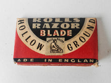 Load image into Gallery viewer, Vintage Rolls Razor Imperial Blade Case & Blade Pack Made in England Shaving