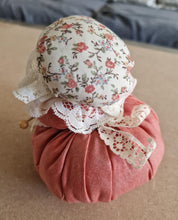 Load image into Gallery viewer, Vintage Handmade wolf granny doll pin needle cushion