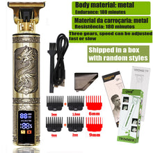 Load image into Gallery viewer, T9 Hair Clipper Repair Beard Shaving Body Hair Trimmer Clippers Electric Machine Men Haircut Machine 0mm Barber Shaver