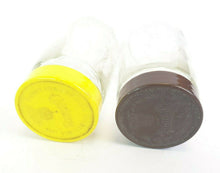 Load image into Gallery viewer, 2 x vintage colman's purveyor's clear glass mustard jars, Empty Spice Storage Jars, Kitchena