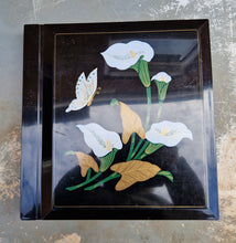 Load image into Gallery viewer, Vintage Japanese Water Lilly Flower Theme Photograph Album , Black Plastic Cover
