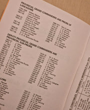 Load image into Gallery viewer, Calendar Of The Priory Of Lancashire 2008 - 2009 , Masonic Information Guide