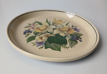 Load image into Gallery viewer, Hornsea Ebony Floral Serving Platter Tray 26cm Vintage Pottery England